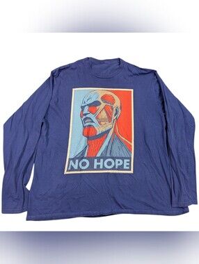 Attack on Titan No Hope The Rumbling Colossal Titans Long Sleeve Shirt Sz XL
